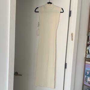 Aritzia Wilfred Cream knit maxi Dress
